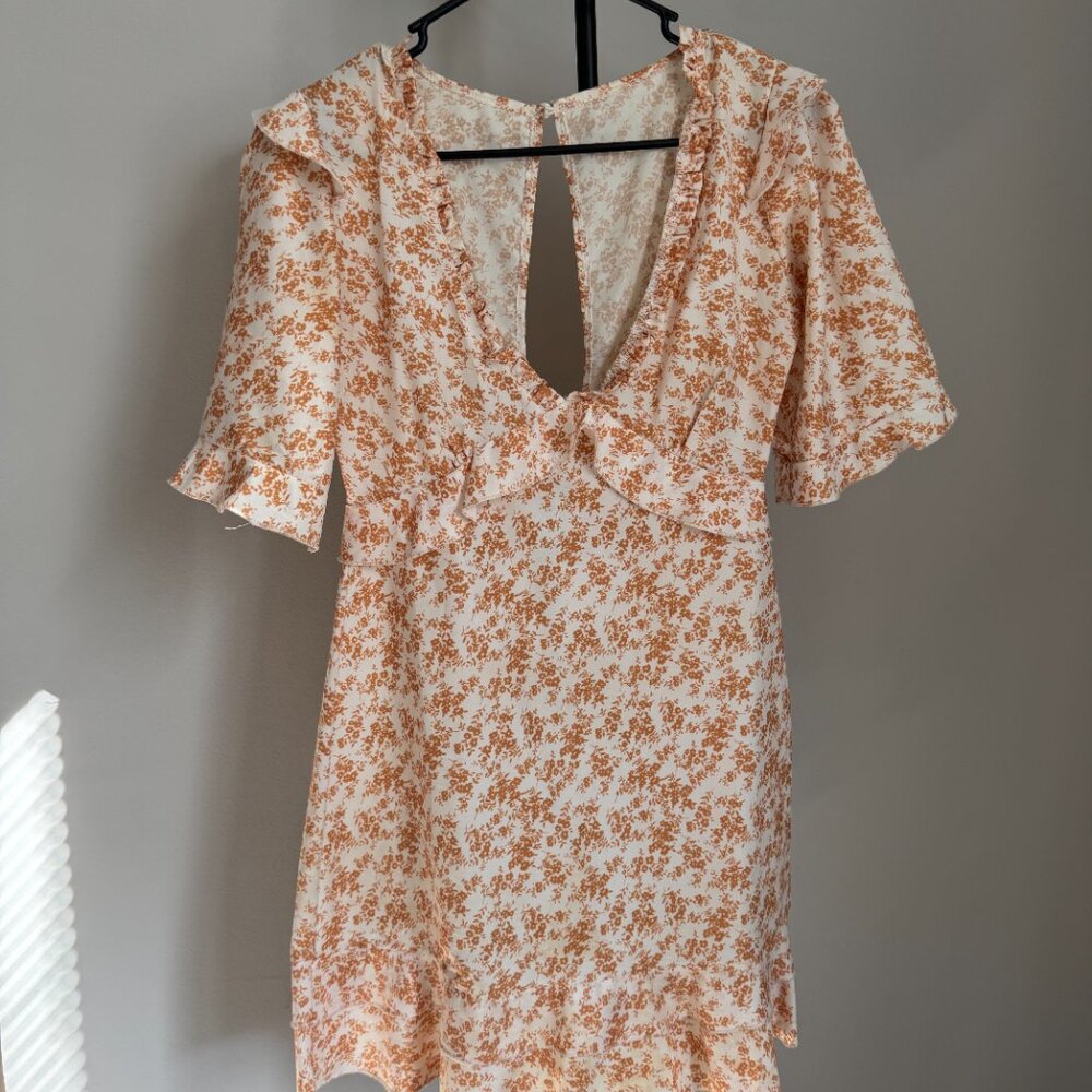 White + Yellow Summer Dress